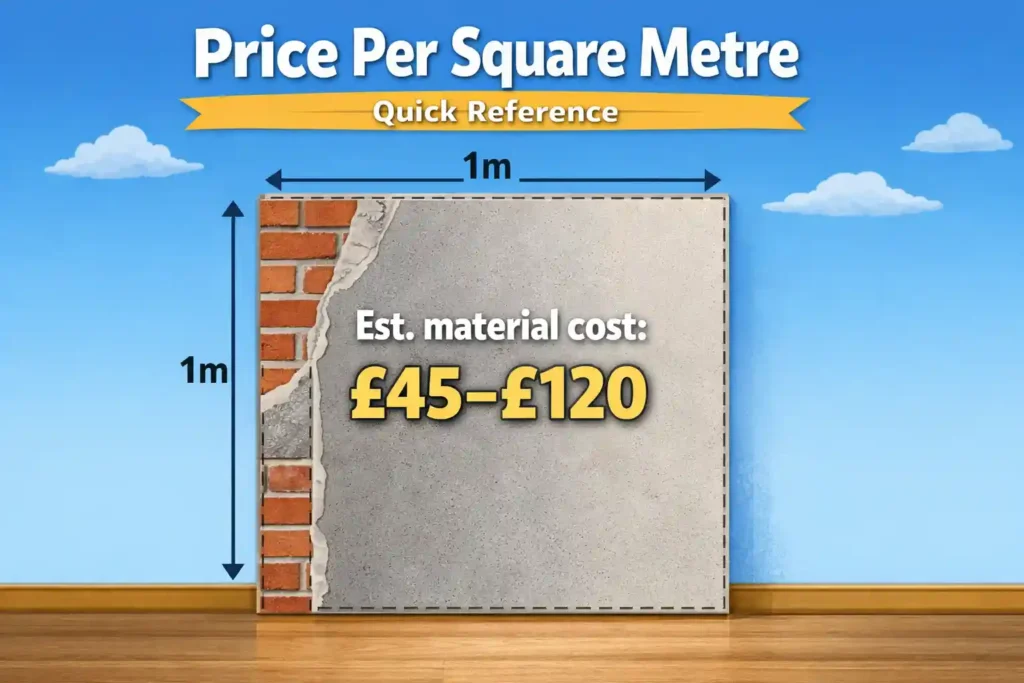 Picture Illustrating the Wall Price